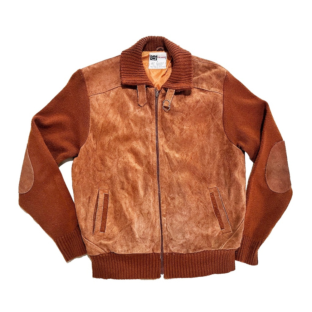 Vintage  1960’s Suede Sweater Jacket Authentic Gimbels